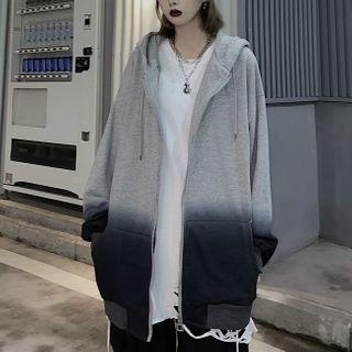 Ombre Zip Hoodie
