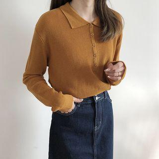 Knit Polo Top