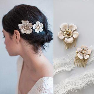 Wedding Flower Hair Comb