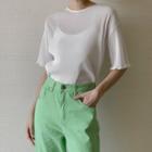 Lettuce-edge Crystal-pleat Top