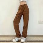 High Waist Pocket Details Pants