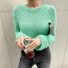 Crew-neck Boucl  Sweater