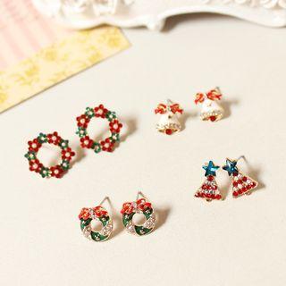 Christmas Rhinestone Earring (various Designs)