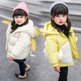 Family Matching Two-tone Hooded Padded Coat