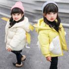 Family Matching Two-tone Hooded Padded Coat