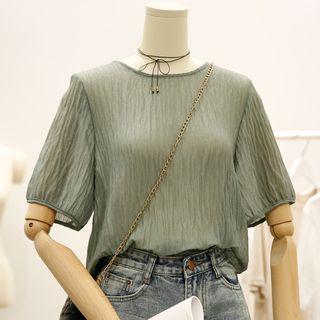 Short-sleeve Crinkle T-shirt