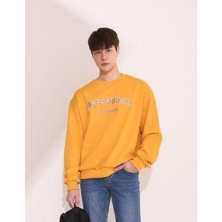 Letter-embroidered Vivid Sweatshirt