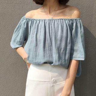 Plain Off Shoulder Top