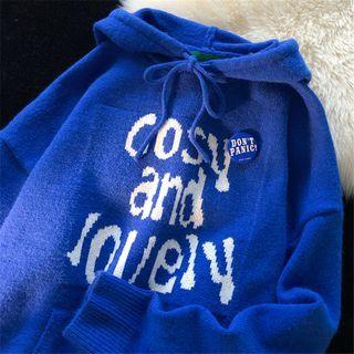 Knit Lettering Hoodie