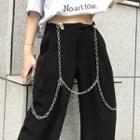 Butterfly Double Layered Pants Chain As Shown In Figure - One Size