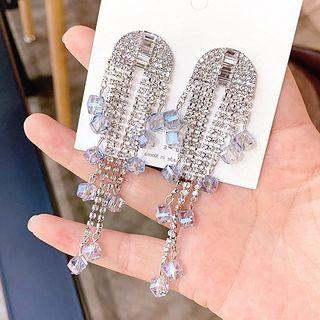 Rhinestone Chandelier Earring 1 Pair - As Shown In Figure - One Size