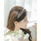 Swarovski Pav  Leaf Motif Hair Band