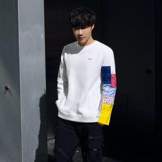 Patchwork Panel Pullover