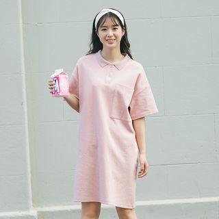 Short-sleeve Pocketed T-shirt Dress