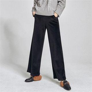 From Seoul Wide-leg Velvet Pants