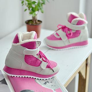 Two-tone Platform Sneakers
