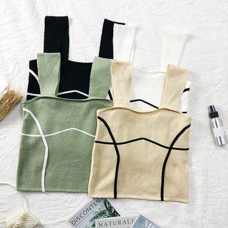 Colorblock Crop Vest