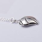 925 Sterling Silver Leaf Pendant Necklace 925 Silver - Leaf - One Size