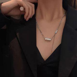 Metal Necklace Siiver - One Size
