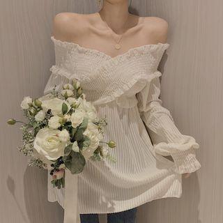 Boatneck Smocked Top