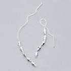 925 Sterling Silver Leaf Dangle Earring 1 Pair - Silver - One Size