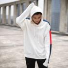 Panel-sleeve Hooded Pullover