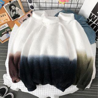 Turtleneck Ombre Sweater