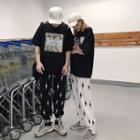 Couple Matching Flash Print Sweatpants