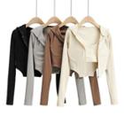 Set: Cropped Zipped Jacket + Top