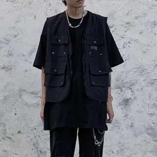 Plain Cargo Work Vest