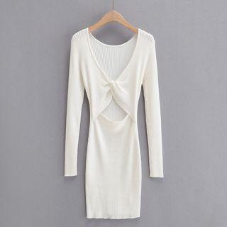 Cut Out Knit Dress