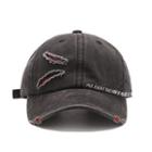 Distressed Lettering Baseball Cap