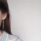 Rhinestone Fringed Earring 1 Pair - Stud Earring - As Shown In Figure - One Size