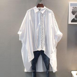 Long-sleeve Hoop Accent Shirt