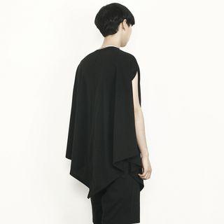 Round-neck Cotton Cape