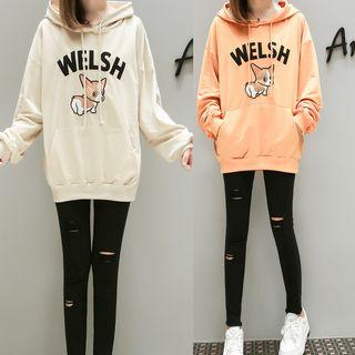 Corgi Print Hoodie