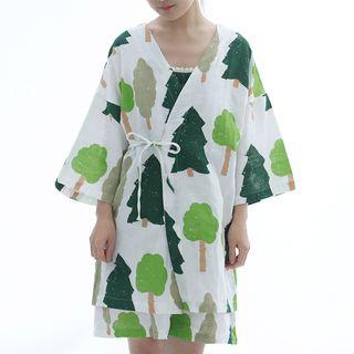 Printed Strappy Nightdress / Cover-up