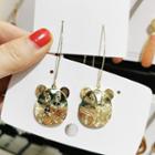 Alloy Mouse Dangle Earring 1 Pair - As Shown In Figure - One Size