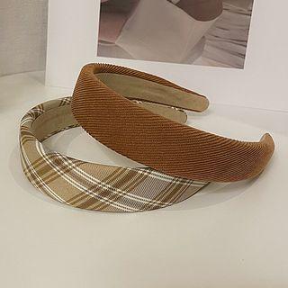 Corduroy / Plaid Headband