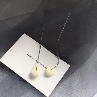 Resin Dangle Earring 1 Pair - Irregular Threader Earrings - One Size