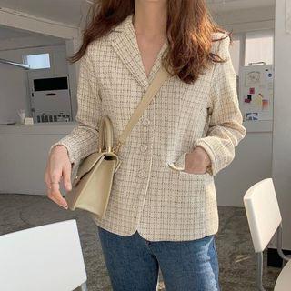 Single-breasted Tweed Blazer