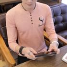 V-neck Long-sleeve T-shirt (various Designs)
