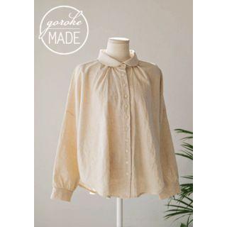 Peter Pan-collar Linen Blend Blouse