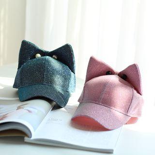 Family Matching Glittered Cat Ear Baseball Cap