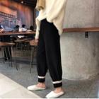 High-waist Knit Jogger Pants As Figure - One Size