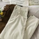 Elastic High-waist Slim-fit Jeans