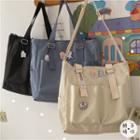 Pocket Detail Crossbody Bag / Bag Charm / Set