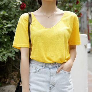 Cooling Linen Blend T-shirt