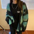 Jacquard Sweater Blue & Black - One Size