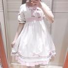 Short-sleeve Bow Tie A-line Dress